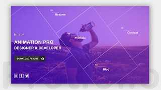 Responsive Portfolio Design Using Html Css | Personal Portfolio Landing Page | Personal Portfolio