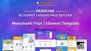 Memahami fitur atau element di template Blogspot Landing Page Builder