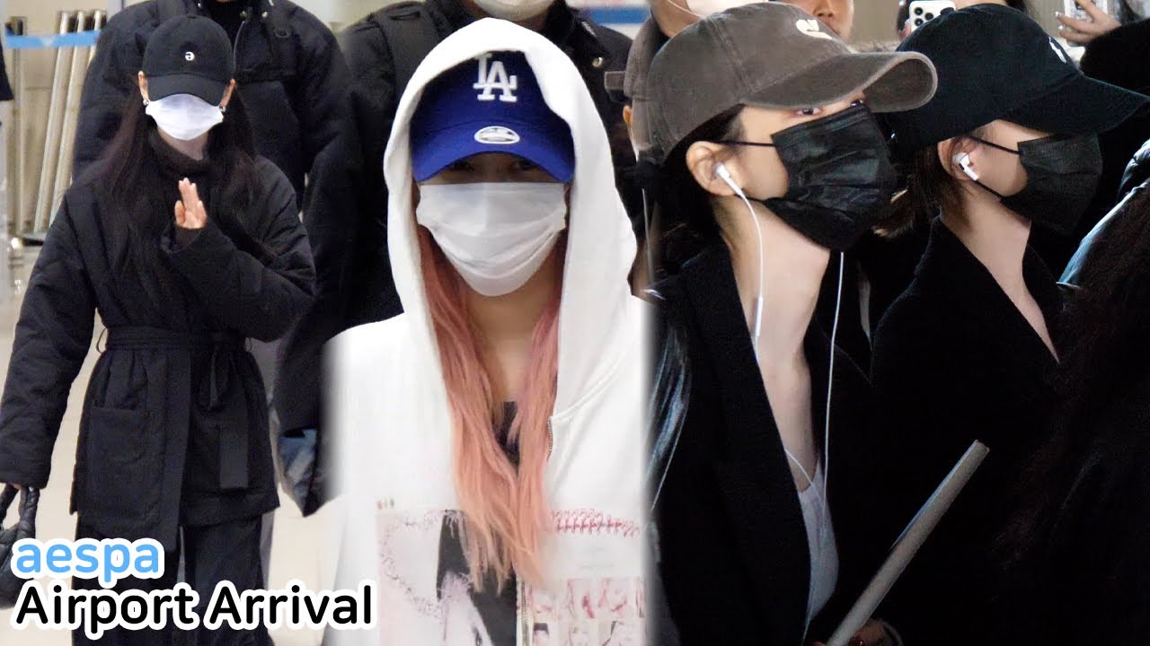 에스파 북미투어 끝내고 입국 aespa Airport Arrival｜인천공항 250217