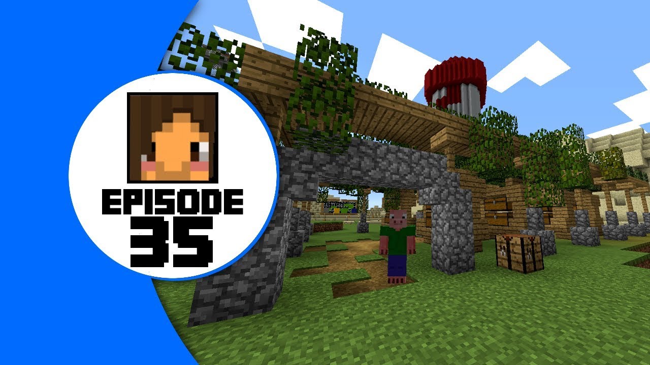 InfinityCraft: Ep. 35, Community Storage w/ PigCart & JellyCap MC (Minecraft 1.13 SMP)