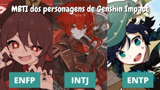 MBTI dos personagens de Genshin Impact | Lobinho MBTI dos personagens de Genshin Impact | Lobinho