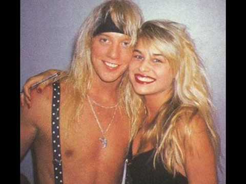 This is a demo of a song that never made it to their debut album. Kinda sad I think since it's a great song! In the pic we've got lead singer Jani Lane with his lovely Bobbie Brown (who's also in the Cherry Pie video) They later got married and had a baby.