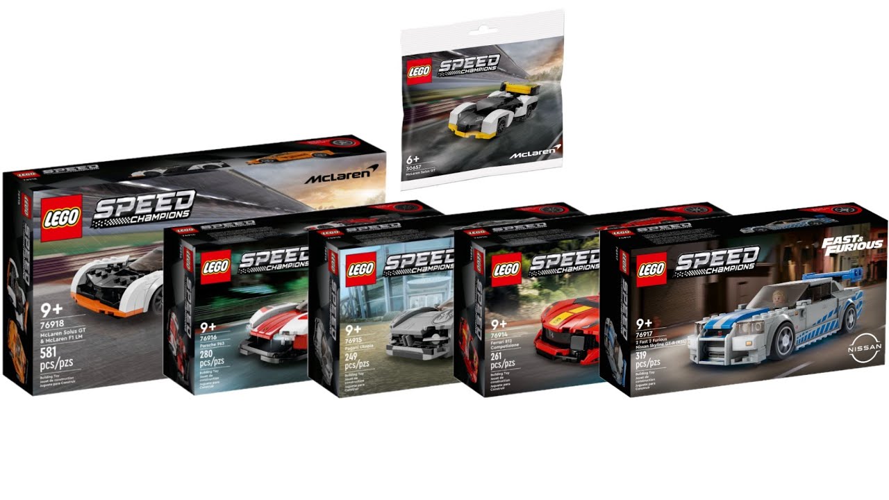 All LEGO Porsche sets 2015 - 2023 Compilation/Collection Speed Build 