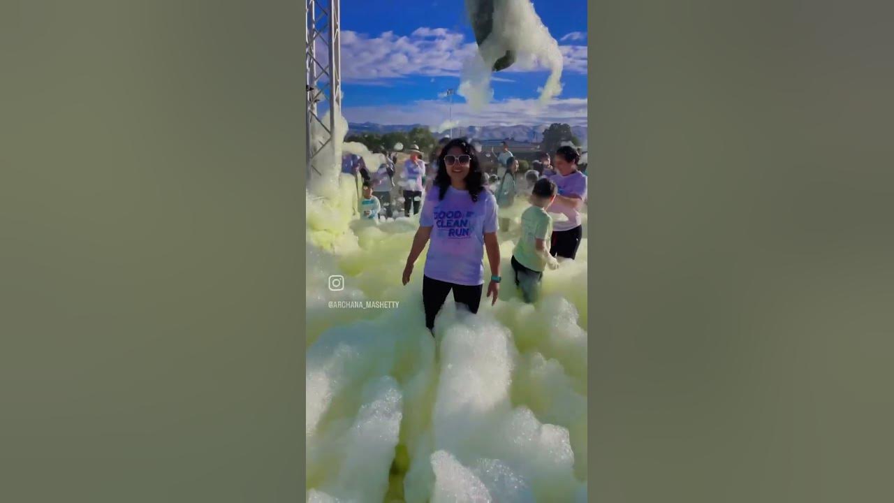 Bubble run 🏃‍♀️ (5K) 2023fun 📍Santa Clara county fairgrounds bubbles