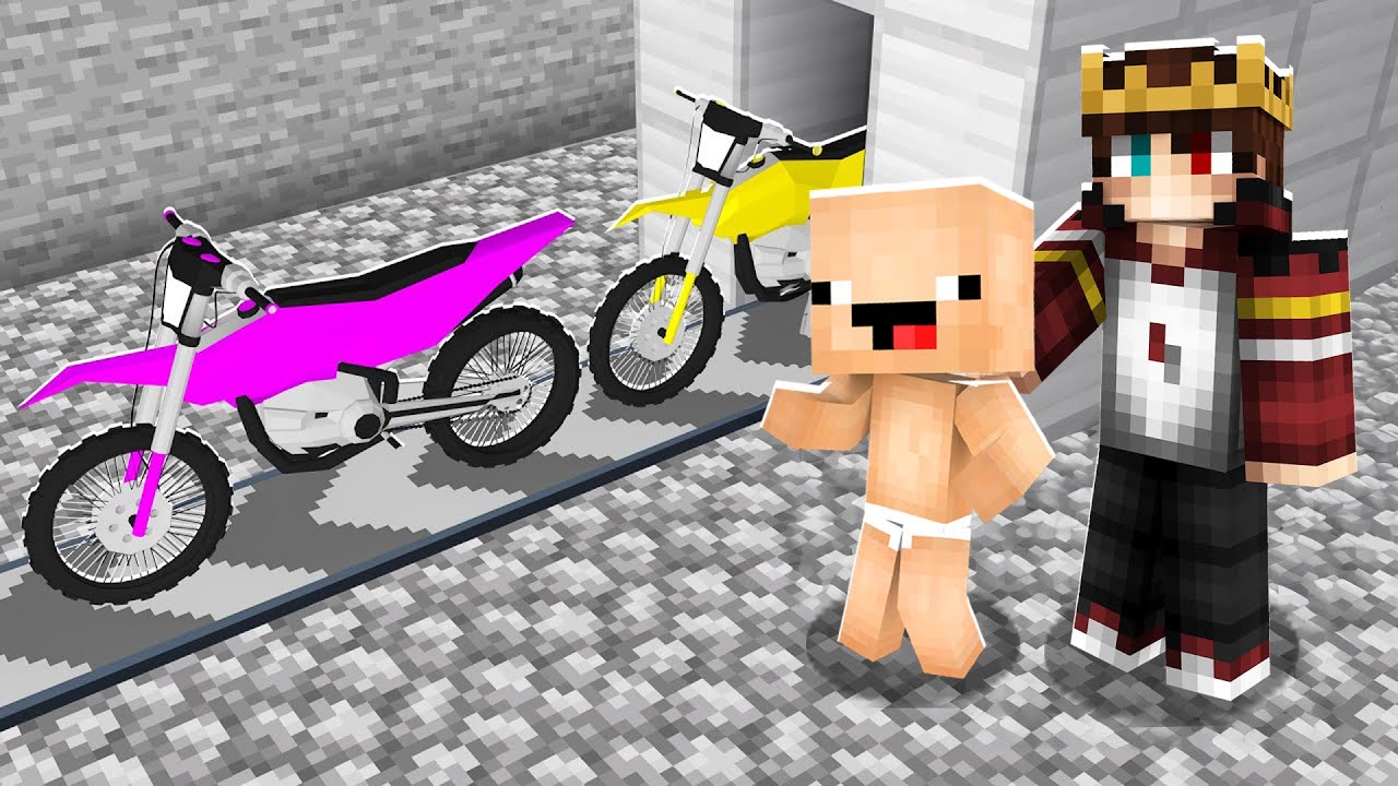 Minecraft'ta bir MOTOSİKLET Fabrikası yaptım!