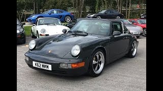 Porsche 964 Targa Restomod Variant 3 Grigio Cristallo - Modellino Tetsuma 1/64