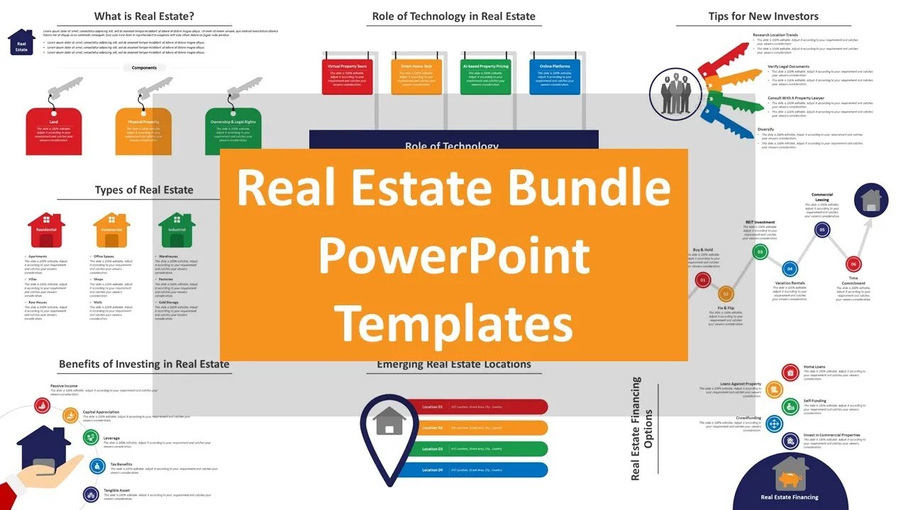 Real Estate Bundle PowerPoint Templates | Kridha Graphics
