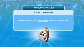Sims Freeplay Bread Winner Quest Full Completion Guide Gameplay Video