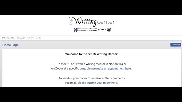 How to Schedule an Appointment with the SBTS Writing Center