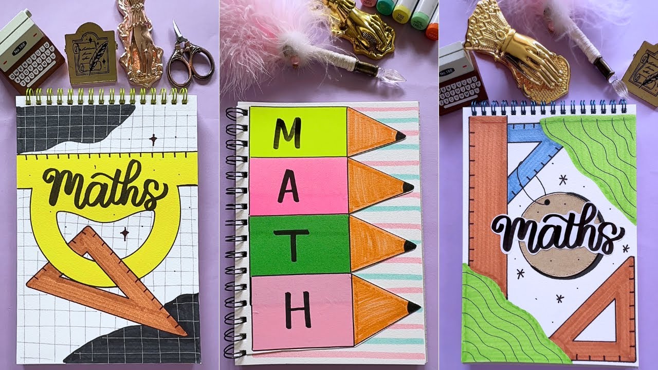 How to Design a Maths Front Page 📖 | 11 Simple & Quick Ideas - YouTube