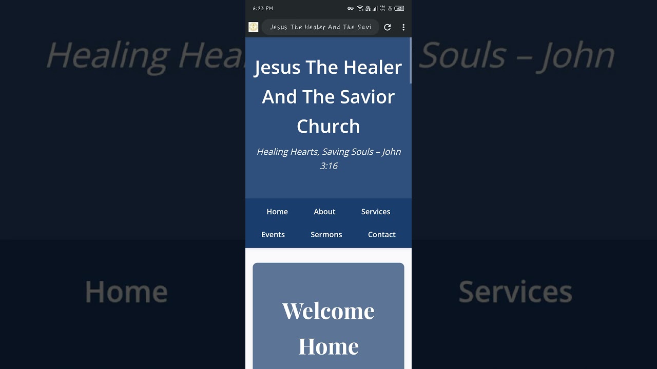 DAY 1 OF ME MAKING OUR CHURCH WEBSITE