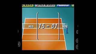 Multi Play Volleyball (J) - SNES (Game Over). John SNES Lite screenshot 4