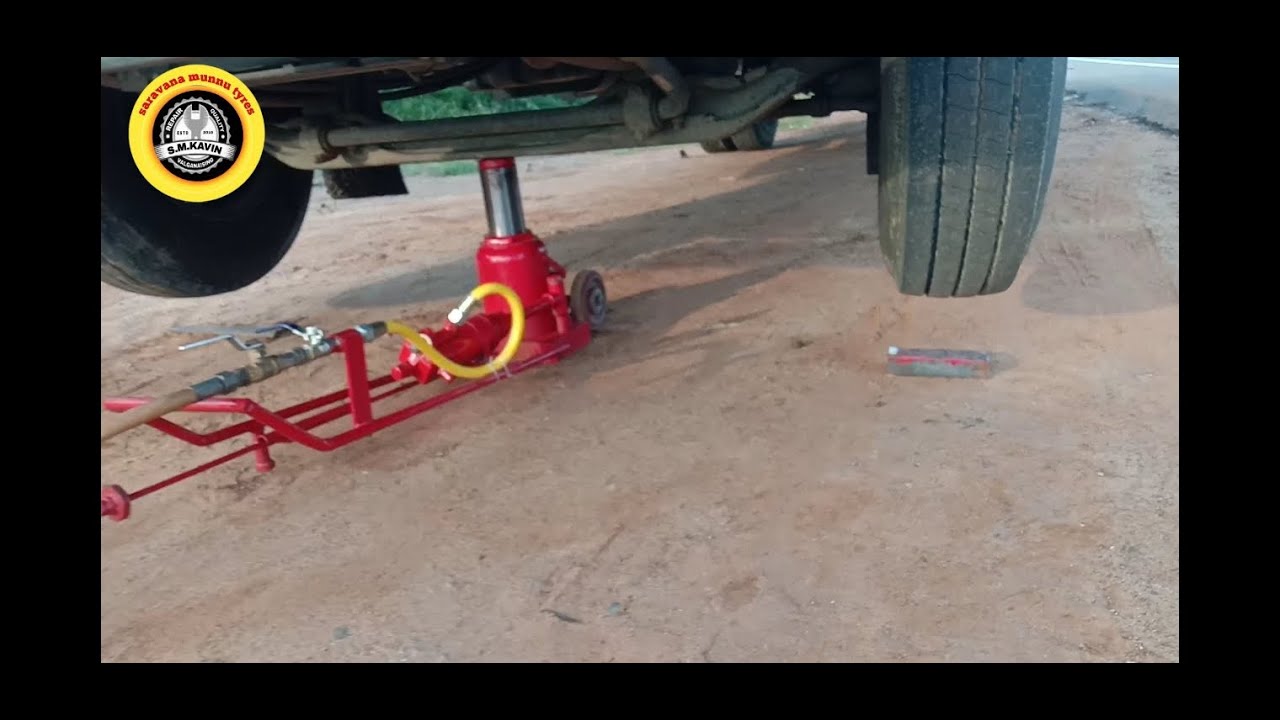 70 Tan load Air hydraulic Jack alteration work finishing || and wheel lifting