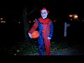 Stalked by a Scary Clown While Weee are Trick or Treating!