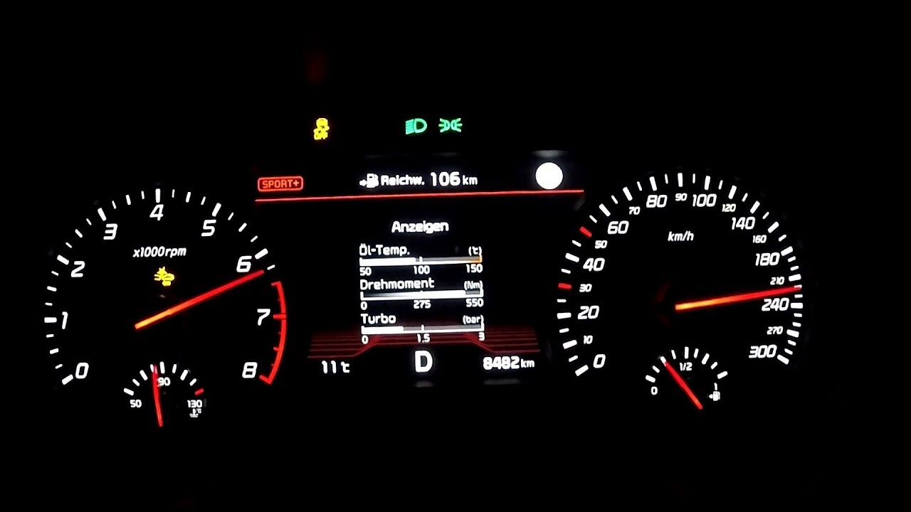 Kia Stinger GT 3 3 T GDI 366ps Acceleration Beschleunigung