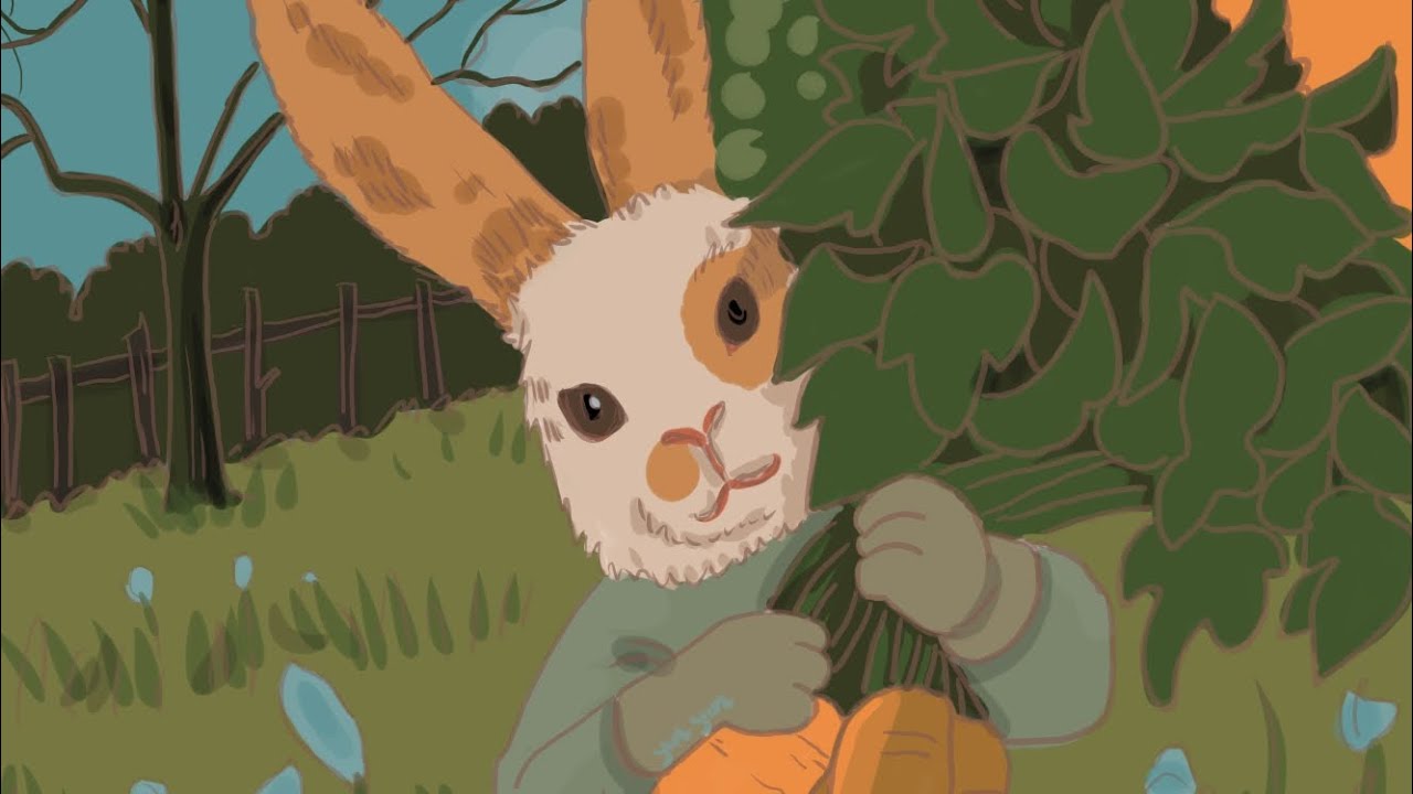 Drawing autumn rabbit (using Ibispaint) - YouTube