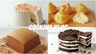 ENGSUB | How to make OREO CHEESE CAKE, CHOCOLATE CASTELLA, ANGEL'S PEACH CAKE, CREAM PUFFS | Lynkam