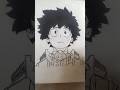 drawing what my subscriber asked me to draw deku from M.H.A#anime art subscribe reaching 100 subs