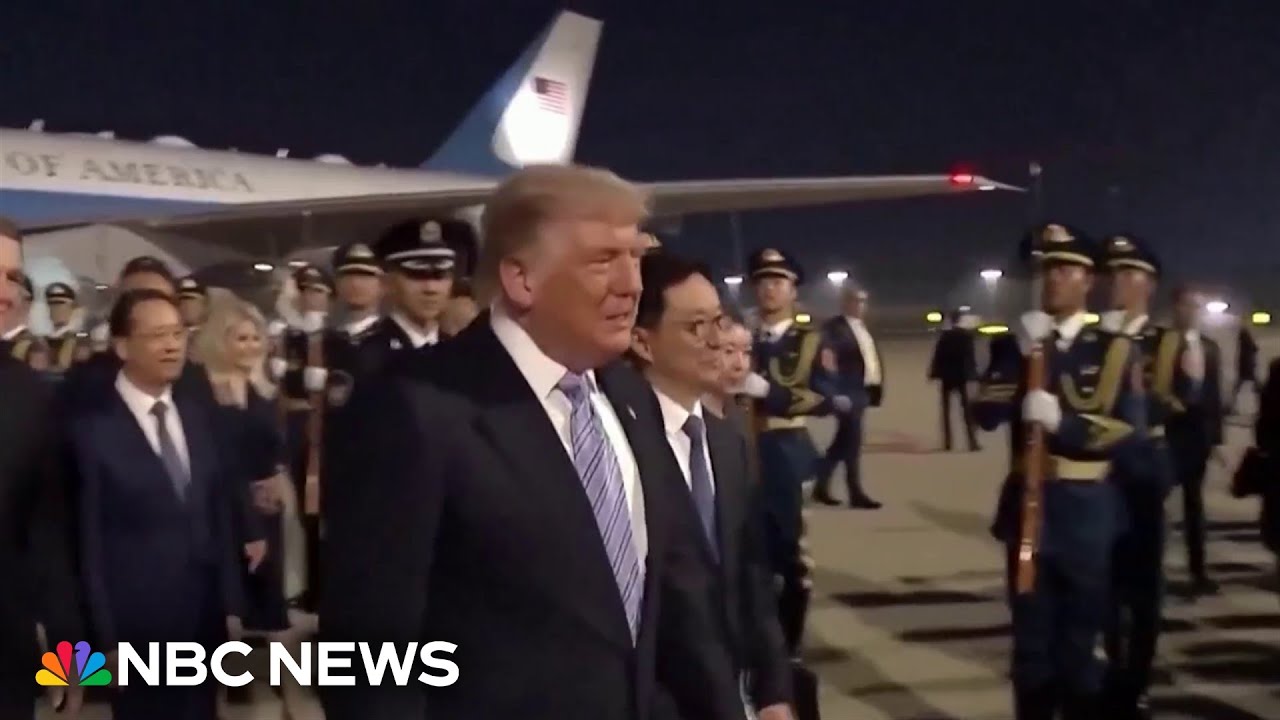 President Trump arrives in China for high-stakes summit President Trump arrives in China for high-stakes summit