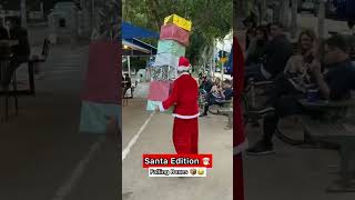 Falling BOXES Funny 😂 Christmas Santa EDITION! #shorts #christmas #shorts #trending