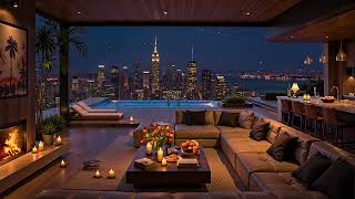 Luxury NYC Apartment with Outdoor Pool 🌃 Ethereal Jazz Saxophone Music for Relaxation & Deep Sleep screenshot 5