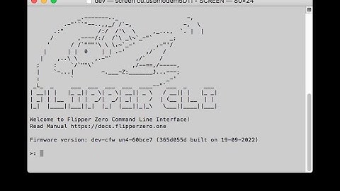 Connect to Flipper Zero with Terminal in OSX