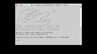 Connect to Flipper Zero with Terminal in OSX