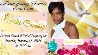 Thanksgiving Service for the Late Michelle Campbell