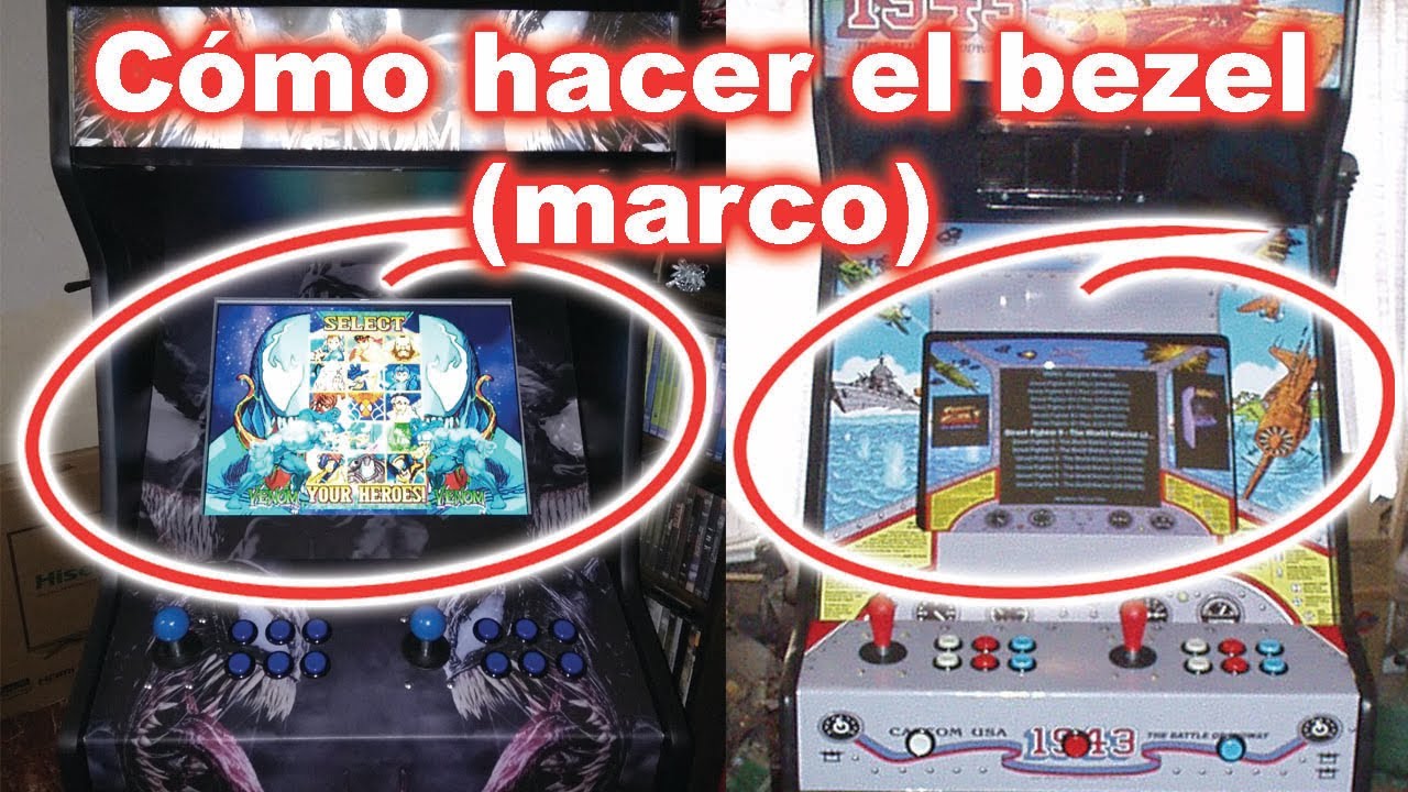 Como hacer y cortar el bezel / marco de tu Arcade / Multijuegos