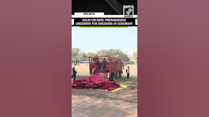 Delhi CM Oath Ceremony: Preparations underway for swearing-in ceremony