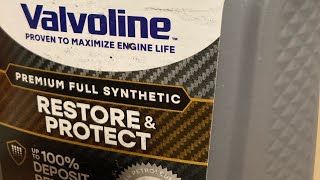 Valvoline restore protect a good oil 7k mile update Changing oil soon