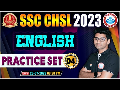 SSC CHSL 2023, CHSL English Practice Set 04, CHSL English PYQs, CHSL English Questions By Vipin Sir