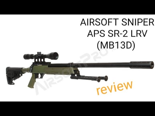 AIRSOFT SNIPER APS SR-2 LRV (MB13D) + DVOJNOŽKA + PUŠKOHLED +
