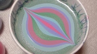 Pastel Stripes for Easter | Water Marble March 2013 #10 | DIY Nail Art Tutorial