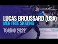 Lucas broussard usa  men free skating  torino 2022  jgpfigure