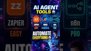 👉 AI tools se kaam automate karo 🤖 Zapier vs Make vs n8n 😱 #AI #Automation