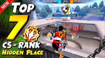 TOP 10 HIDDEN PLACES FOR CS RANK IN {SOLARA MAP} AFTER NEW SEASON UPDATE | cs rank tips and tricks