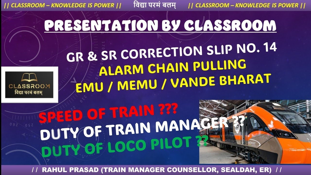 ALARM CHAIN PULLING, AUTOMATIC BLOCK SECTION, ABSOLUTE BLOCK SECTION ...