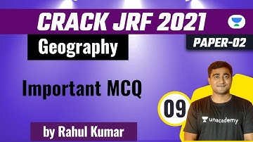 01:00 PM - Crack JRF 2021 | Geography by Rahul Kumar | Important MCQ