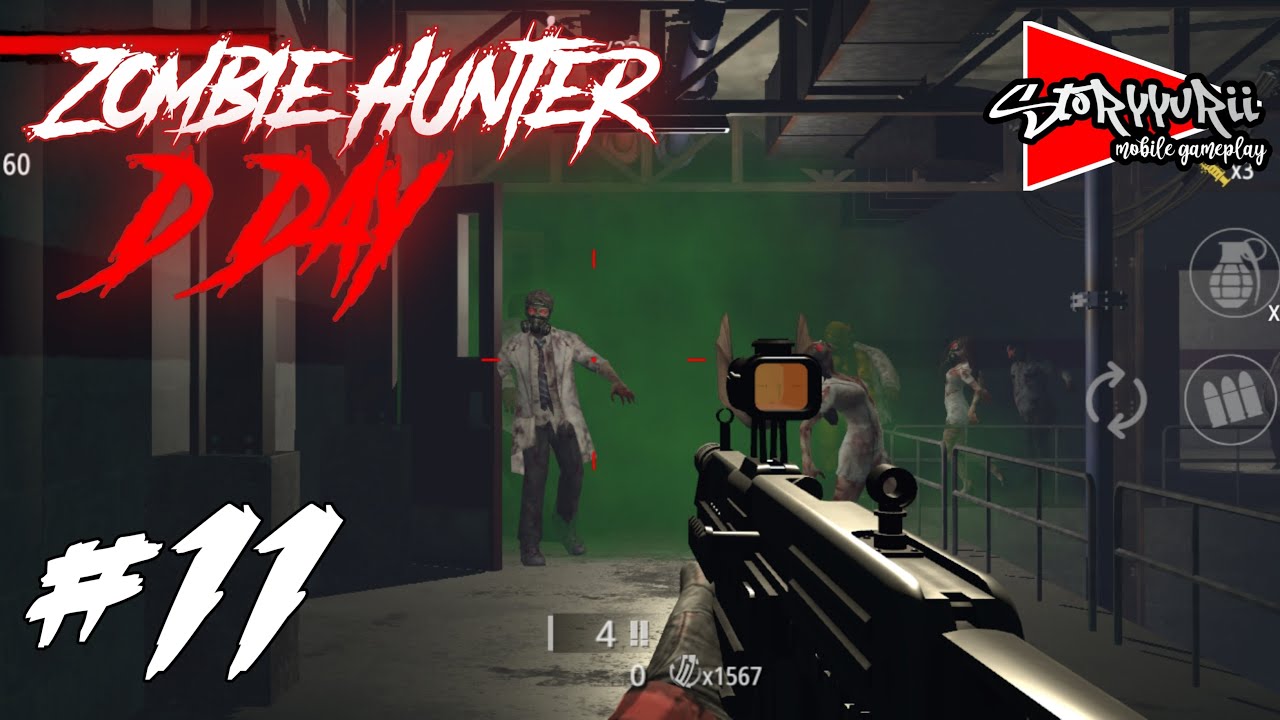 Zombie Hunter : D-DAY - Gameplay Walkthrough Part 11 All Levels [Android/iOS]#11