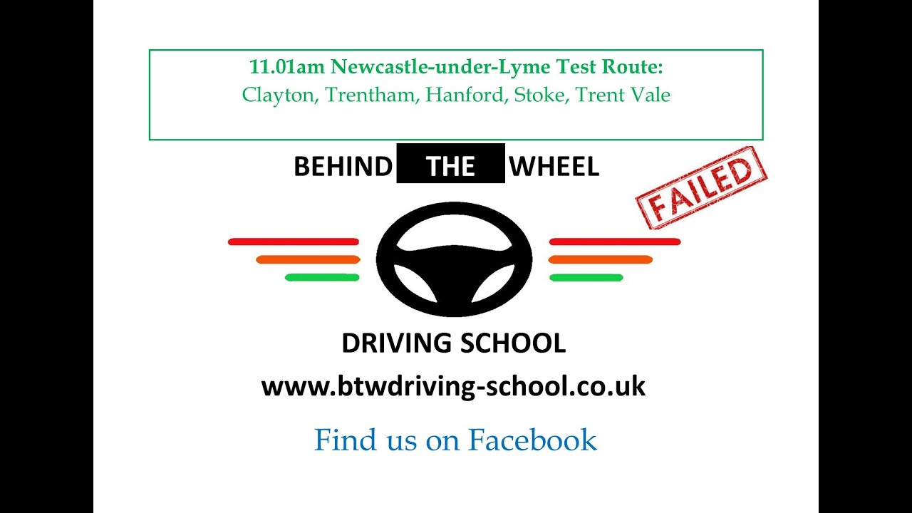 11.01am Newcastle-under-Lyme Test Route: Clayton, Trentham, Hanford, Stoke, Trent Vale