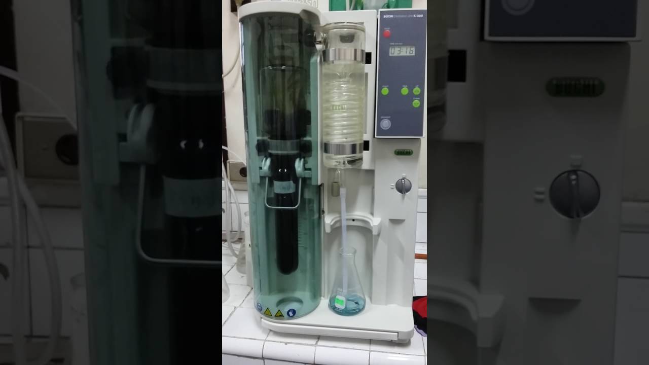 Buchi distillation (Kjeldahl) YouTube