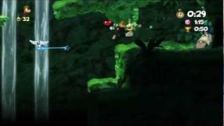 Rayman Origins (1080i HD) Walkthrough Part 9 - Swinging Caves - Time Trial (0:38)