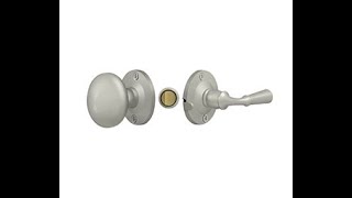 Deltana SDL980 U15 Solid Brass Storm Door Latch, Round, Tubular Lock   Brushed Nickel