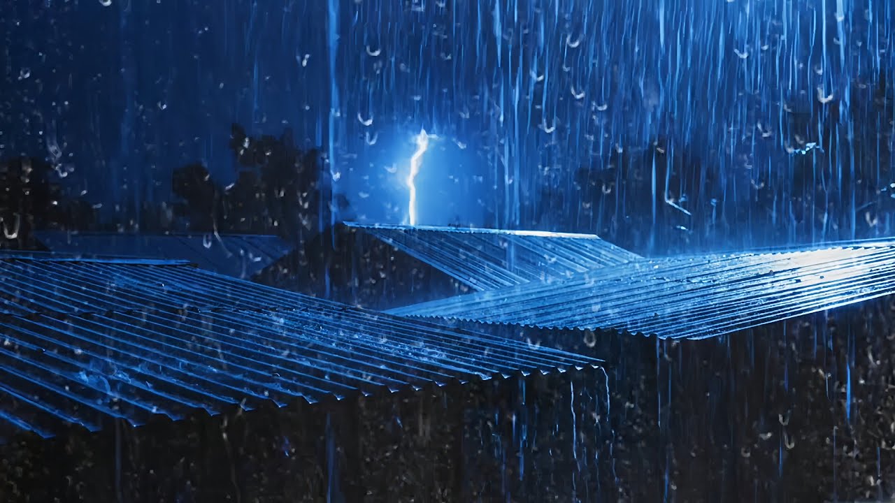 Pure Rain Sounds on Metal Roof | Deep Focus & Sleep ASMR