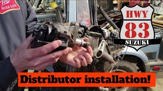 Distributor Installation & Timing Suzuki Engine!  Geo Tracker Sidekick Vitara Samurai Escudo X90