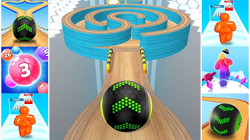 Going Balls, Marble Run 3D, Tall Man Run, Blob Runner 3D All Level Gameplay