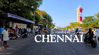 Chennai Empty Sunday Roads Marina To Gemini Flyover 4K