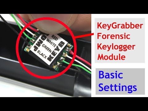 KeyGrabber Forensic Keylogger Module Basic Settings