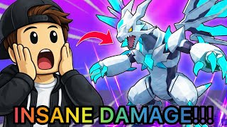 CRAZY OP DAMAGE!! AVALANCHEWYRM SHOWCASE IN ROBLOX CATCH A MONSTER!!